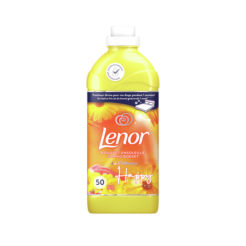 Lenor Μαλακτικό Ρούχων με Άρωμα Happy Sunny Florets 50 Μεζούρες Είδη Καθαρισμού