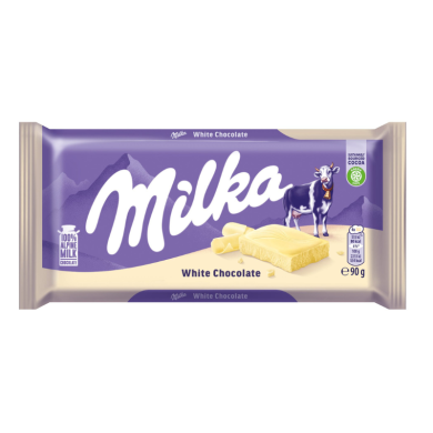 Milka Chocolate 90gr White Chocolate