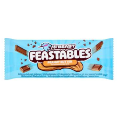 Mr Beast Peanut Butter Chocolate Bar Feastable 60gr