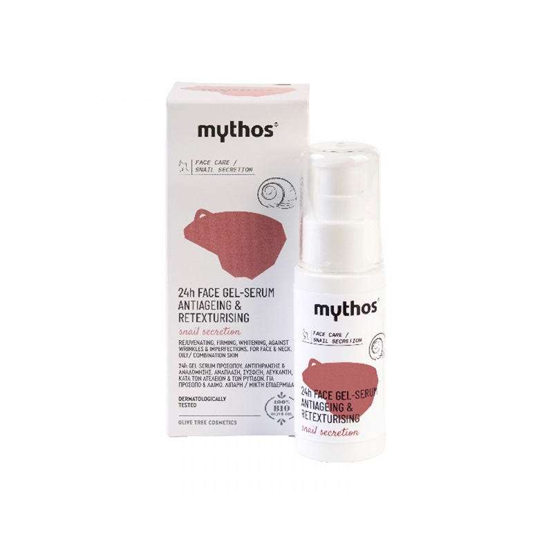 Mythos 24h Gel-Serum Προσώπου Αναδόμησης με Έκκριμα Σαλιγκαριού 50ml Υγεία & Ομορφιά