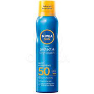Nivea Protect & Dry Touch Αδιάβροχο Αντηλιακό Mist για το Σώμα SPF50 200ml