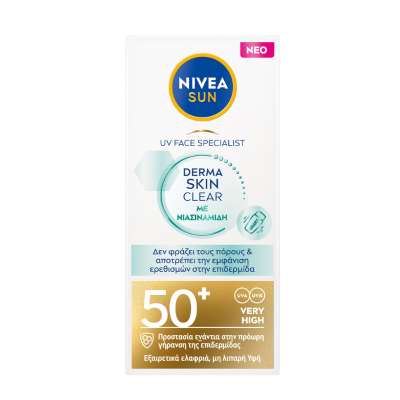 Nivea Sun Derma Skin Clear Sunscreen Face Cream SPF50+ 40ml