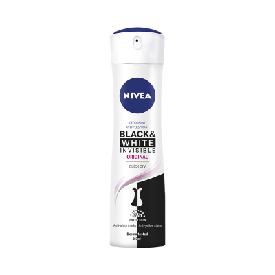 Nivea Black & White Invisible Original Αποσμητικό Spray 150ml Υγεία & Ομορφιά
