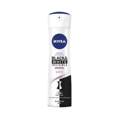 Nivea Black & White Invisible Original Deodorant Spray 150ml Health & Beauty