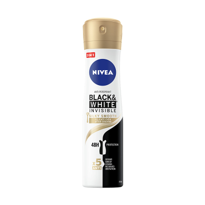Nivea Black & White Silky Smooth Αποσμητικό Spray 150ml