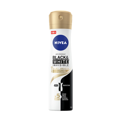 Nivea Black & White Silky Smooth Deodorant Spray 150ml Health & Beauty