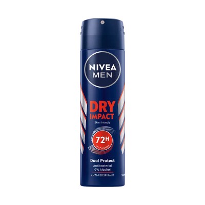 Nivea Men Dry Impact Αποσμητικό Spray 150ml Υγεία & Ομορφιά