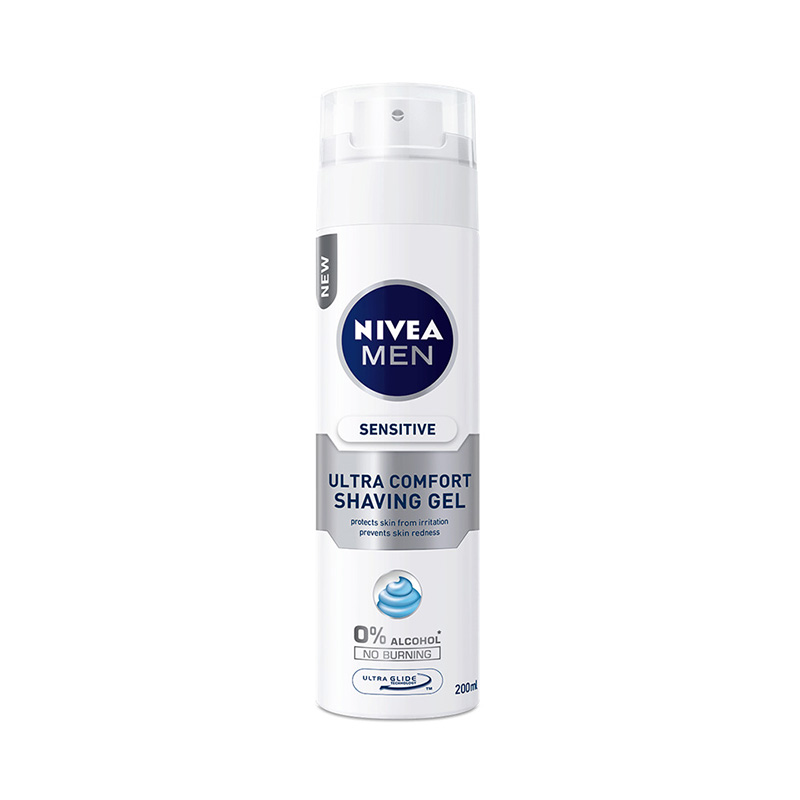 Nivea Men Sensitive Ultra Comfort Shaving Gel 200ml Health & Beauty