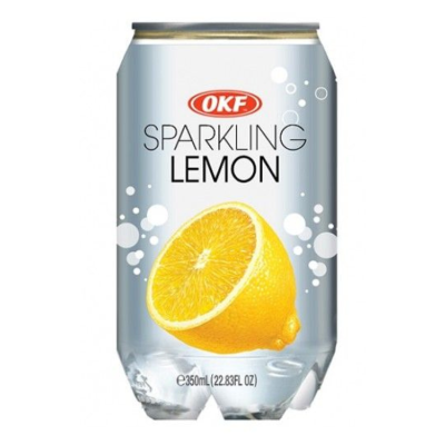 OKF Ανθρακούχο Ποτό με Γεύση Λεμόνι 350ml Τρόφιμα & Ροφήματα