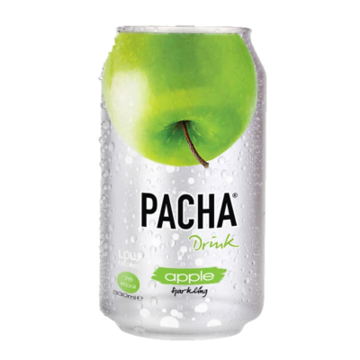 Pacha Aνθρακούχο Ποτό με Γεύση Μήλο 330ml Τρόφιμα & Ροφήματα