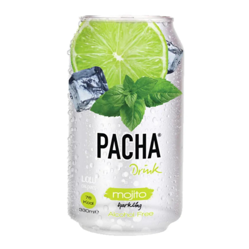 Pacha Aνθρακούχο Ποτό με Γεύση Μojito 330ml Τρόφιμα & Ροφήματα