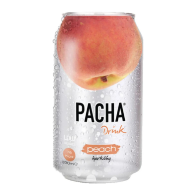 Pacha Carbonated Drink with Peach Flavor 330ml