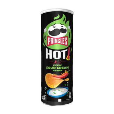 Pringles Hot Kickin' Sour Cream Flavour 160g