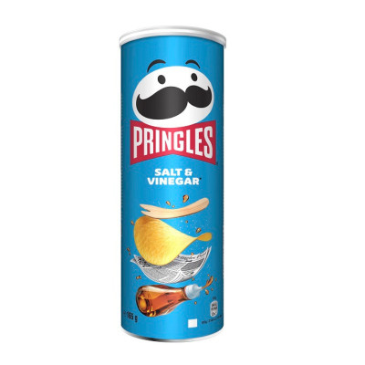Pringles Salt & Vinegar 165g Τρόφιμα & Ροφήματα