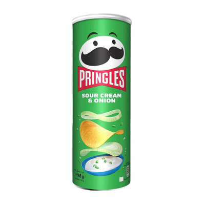 Pringles Sour Cream & Onion 165g Τρόφιμα & Ροφήματα