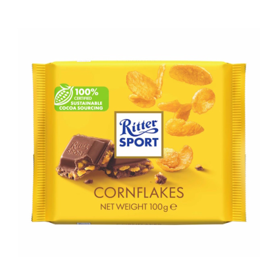 Ritter Σοκολάτα Γάλακτος με Cornflakes 100gr