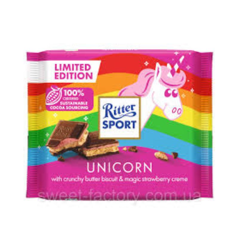 Ritter Σοκολάτα Γάλακτος Unicorn 100g Ritter Σοκολάτα Γάλακτος Unicorn 100g