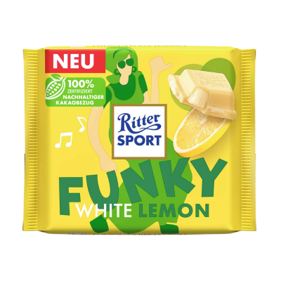 Ritter Sport Λευκή Σοκολάτα με Λεμόνι 100g Τρόφιμα & Ροφήματα