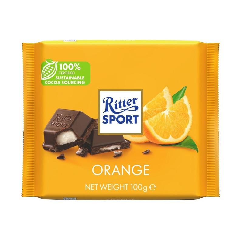Ritter Sport Chocolate with Orange 100g Food & Beverages
