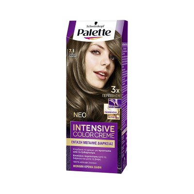 Schwarzkopf Palette Intensive Color Creme 7.1 Ξανθό Σαντρέ 50ml Υγεία & Ομορφιά