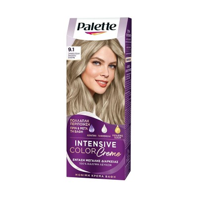 Schwarzkopf Palette Intensive Color Creme 9.1 Ξανθό Πολύ Ανοιχτό Σαντρέ 50ml Υγεία & Ομορφιά