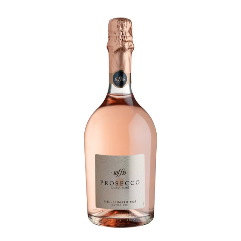 Soffio Prosecco Doc Οίνος Ροζέ Extra Ξηρός Αφρώδης 750ml Κάβα & Είδη Καπνιστού