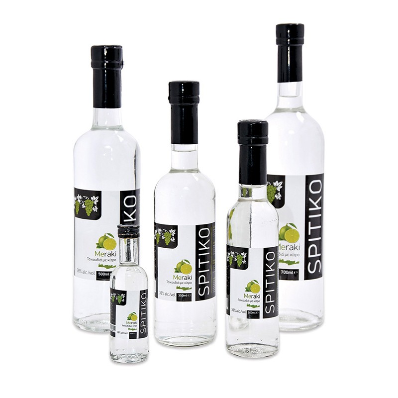 Spitiko Meraki Τσικουδιά Κρήτης με Κίτρο 200ml, 500ml ή 700ml Κάβα