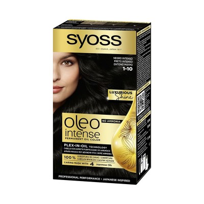 Syoss Oleo Intense Xωρίς Αμμωνία 1-10 Έντονο Μαύρο 50ml Υγεία & Ομορφιά