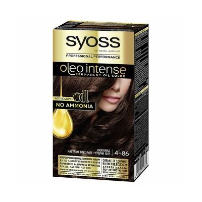 Syoss Oleo Intense Xωρίς Αμμωνία 4-86 Καστανό Σοκολατί 50ml Υγεία & Ομορφιά