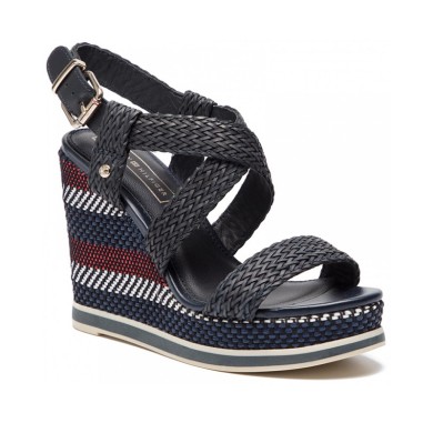 Tommy Hilfiger Εσπαντρίγιες Raffia Wedge Sandal FW0FW03942 403 Midnight Tommy Hilfiger Εσπαντρίγιες Raffia Wedge Sandal FW0FW03942 403 Midnight