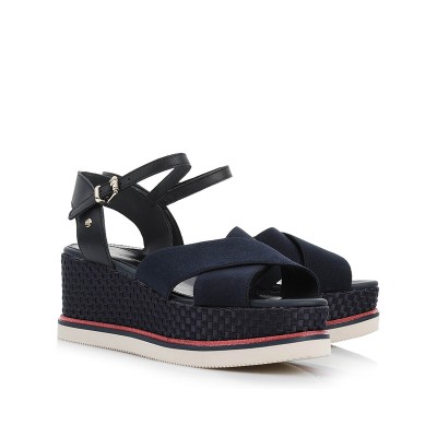 Tommy Hilfiger Πλατφόρμες Sporty Strech FW0FW02859 403 Midnight