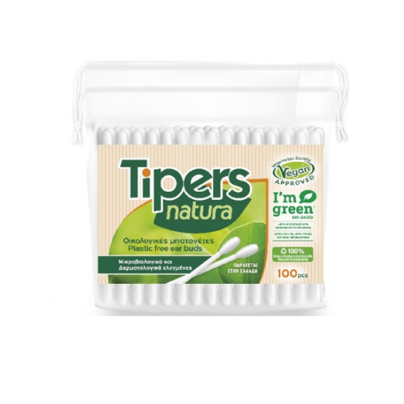 Tipers Natura Μπατονέτες Οικολογικές 100τμχ