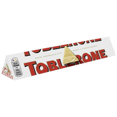 Toblerone White Chocolate Honey & Almond Nougat 100gr