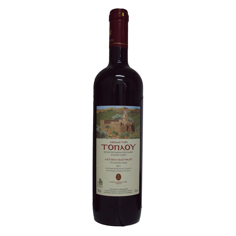 Toplou Monastery Toplou Organic Dry Red Wine 750ml Cellar