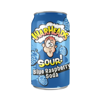 Warheads Σόδα Blue Raspberry με Ανθρακικό 330ml