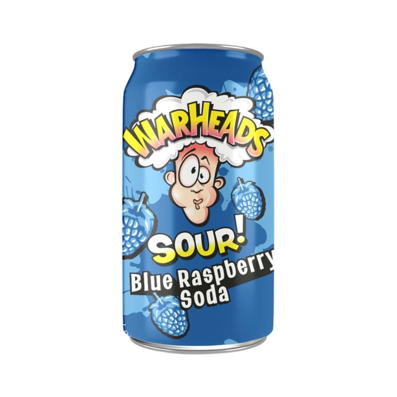 Warheads Σόδα Blue Raspberry με Ανθρακικό 330ml