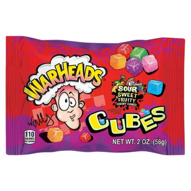 Warheads Καραμέλες Sour Cubes 15τμχ 56g