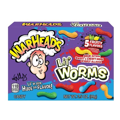 Warheads Καραμέλες Lil' Worms 12τμχ 99g Τρόφιμα & Ροφήματα