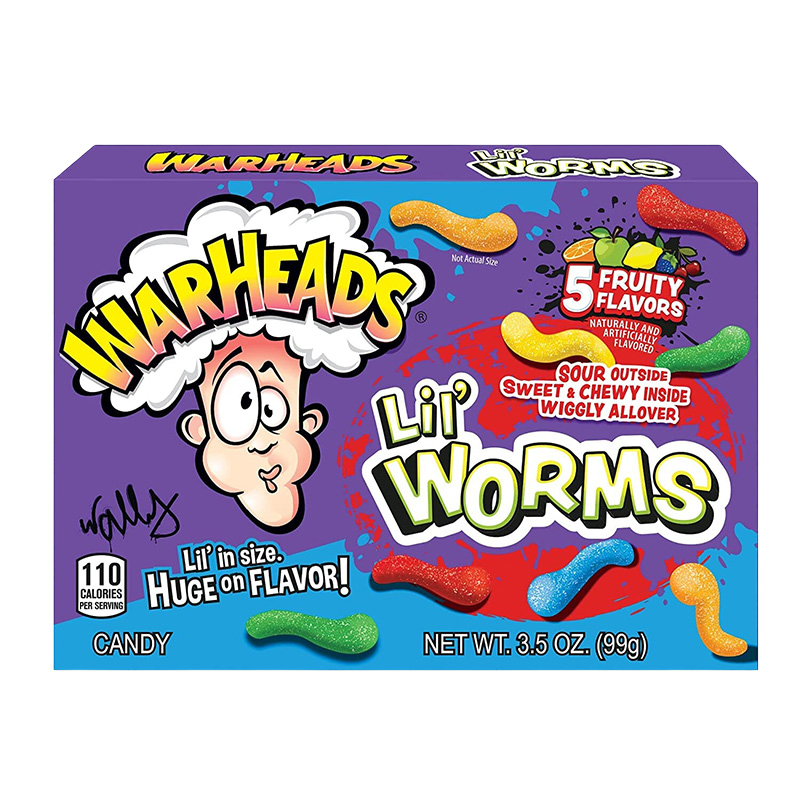 Warheads Candies Lil' Worms 12pcs 99g Food & Beverages