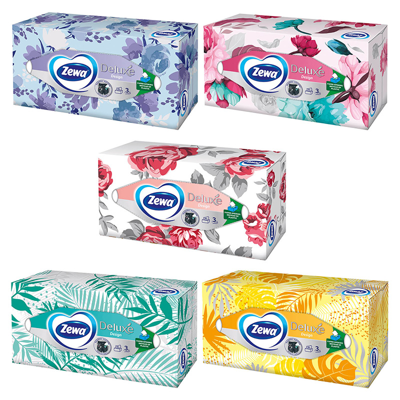 Zewa Deluxe Design Table Tissues 3 sheets 90pcs Cleaning