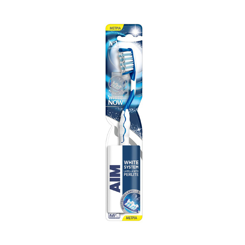 Aim White System Medium Toothbrush Health & Beauty