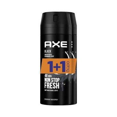 Axe Black Deodorant Spray 2x150ml 1+1 Gift