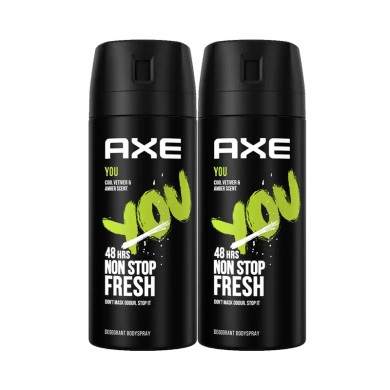 Axe You Deodorant Spray 2x150ml 1+1 Gift
