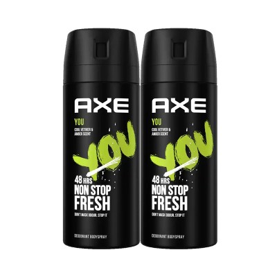 Axe You Αποσμητικό Spray 2x150ml 1+1 ΔΩΡΟ Υγεία & Ομορφιά