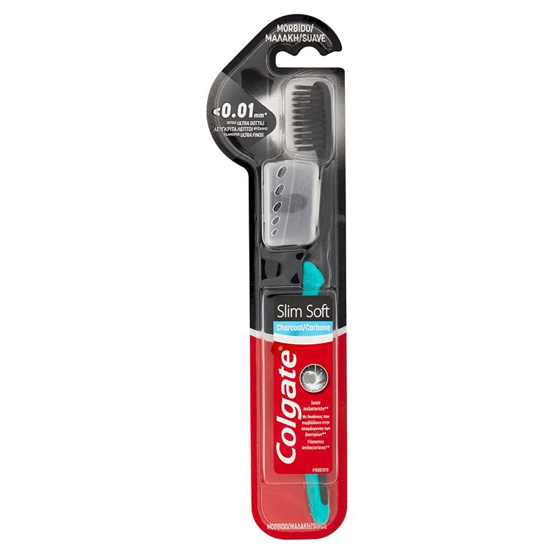 Colgate Slim Soft με Charcoal Οδοντόβουρτσα Υγεία & Ομορφιά