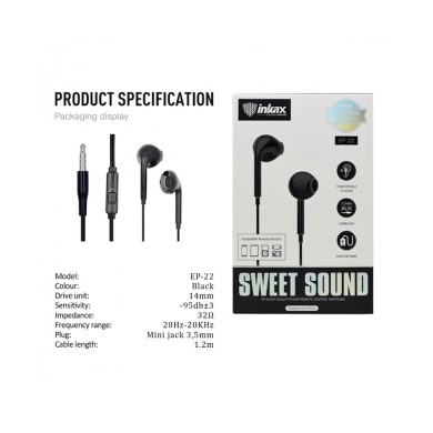 Inkax Hands Free Sweet Sound Mini Jack 3.5 EP-22