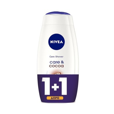 Nivea Care & Cocoa Shower Gel 2x500ml 1+1 GIFT
