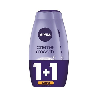 Nivea Creme Smooth Αφρόλουτρο 2x750ml 1+1 ΔΩΡΟ Υγεία & Ομορφιά