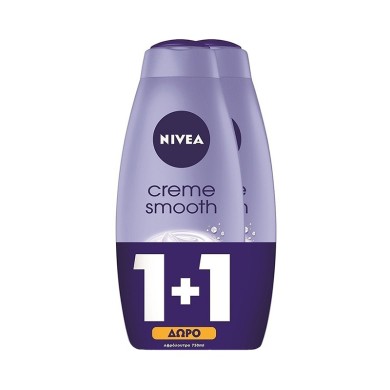 Nivea Creme Smooth Αφρόλουτρο 2x750ml 1+1 ΔΩΡΟ
