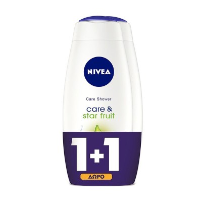 Nivea Care & Star Fruit Shower Gel 2x500ml 1+1 GIFT Health & Beauty